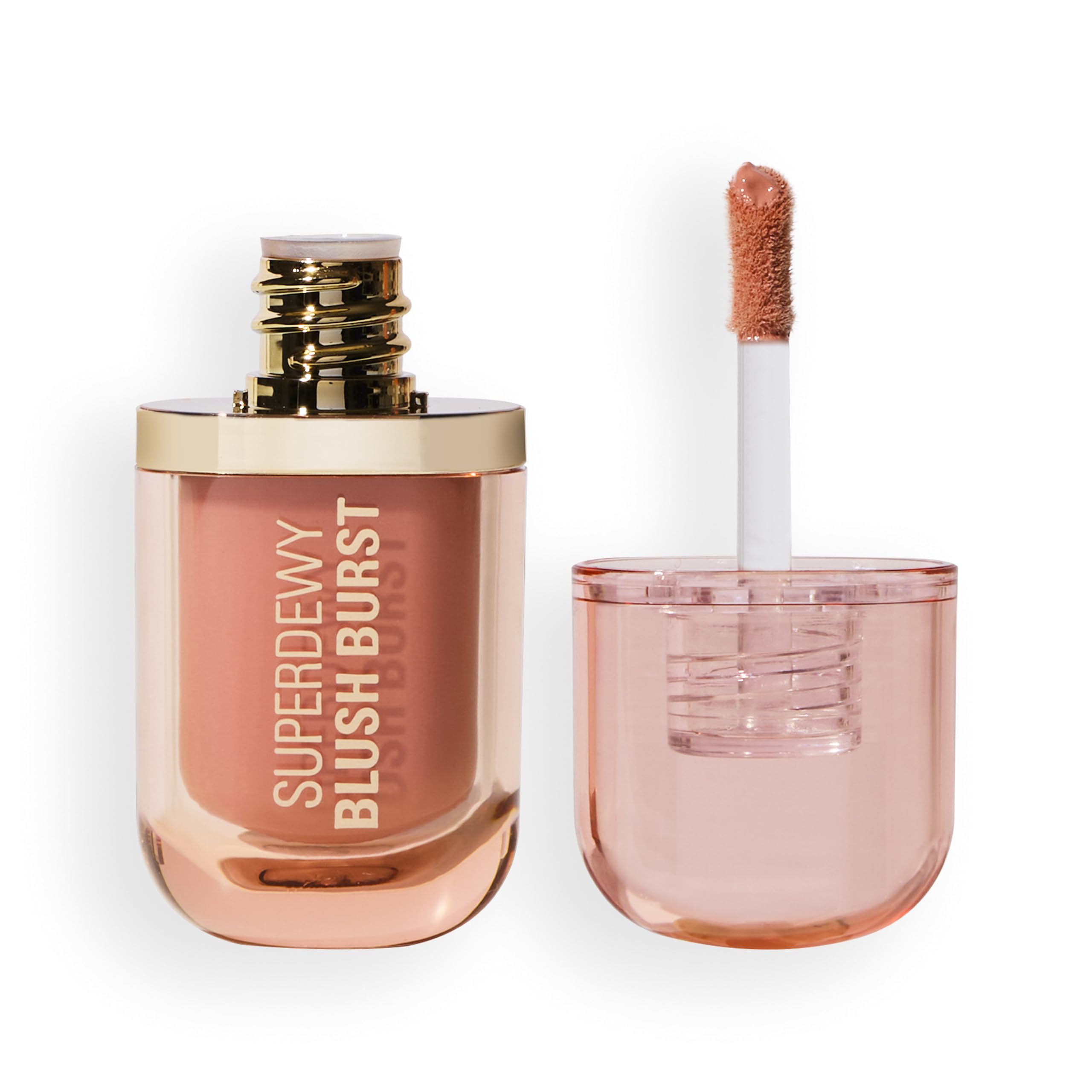  Revolution Superdewy Liquid Blush Burst - Rubor líquido para mejillas diurnas y nocturnas, fórmula vegana con péptidos 